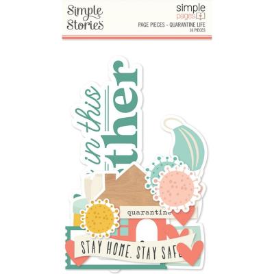 Simple Stories Simple Pages Pieces Die Cuts - Quarantine Life